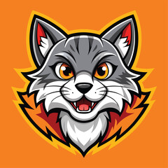 Mascot sport logo character design template for gaming and sport. Mascot logo esport design