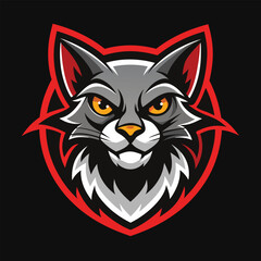 Mascot sport logo character design template for gaming and sport. Mascot logo esport design