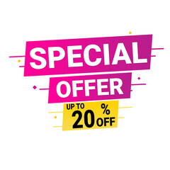 Special Offer Discount Offer Label Banner Design