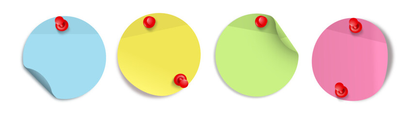 rectangular display rounded post its pines