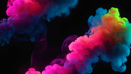 Fototapeta premium abstract colorful gradient neon smoke background