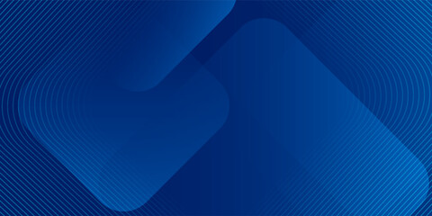 Abstract blue background with glowing geometric lines. Modern blue gradient square shape design. Futuristic technology concept. Suit for brochure, corporate, website, poster, banner, line arts