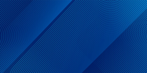 Abstract blue background with glowing geometric lines. Modern blue gradient square shape design. Futuristic technology concept. Suit for brochure, corporate, website, poster, banner, line banner
