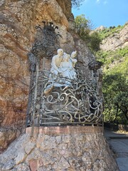 Monastery of Montserrat mountain in Catalonia, Spain.