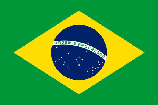 Flag of Brazil. Vector illustration