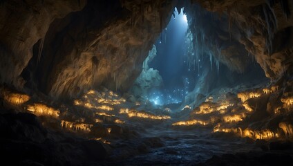 A dreamlike landscape of snow-covered trees and a moonlit path, inviting one to wander into a world of tranquility.