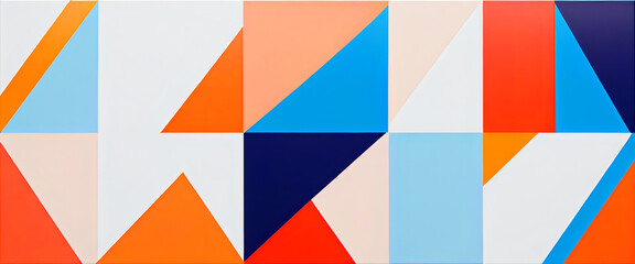 illustrazione con elementi geometrici a tema astratto contemporaneo