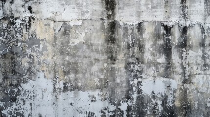 Texture background of a grimy gray concrete wall