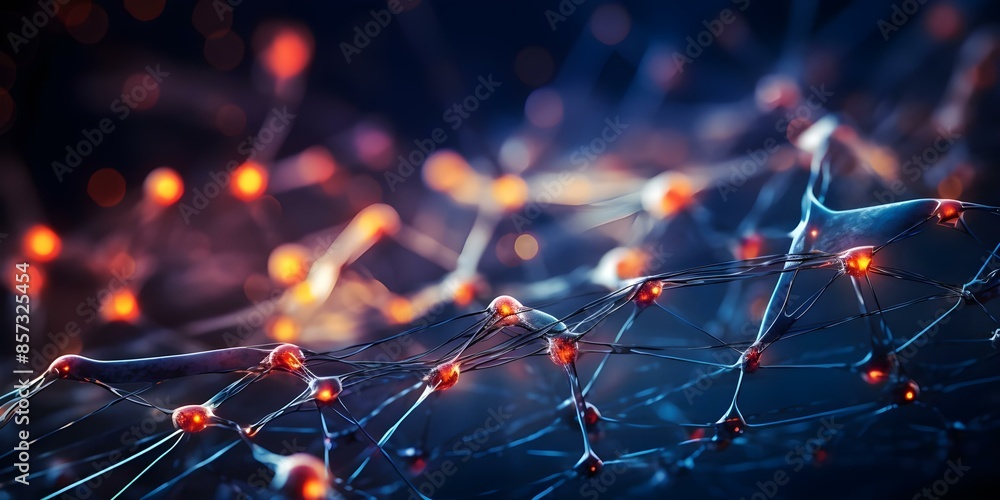 Poster evolution of neural networks signifies advancement in deep learning for future technology. concept d