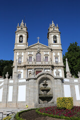 Obraz premium Beautiful church and stairs Bom Jesus do Monte, Portugal