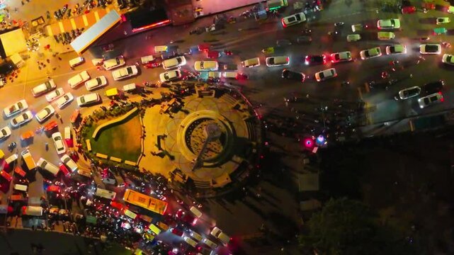 Ayodhya Drone view view in night Shri Ram Mandir, Shri Hanuman Garhi Mandir, Lata Mangeshkar Chowk and Ram ki Paidi Ghats