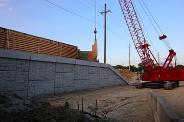 Crane with Panel Load