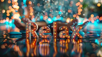 Holo Stress Relief concept art poster.