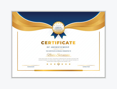 Modern Certificate template