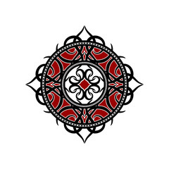 mandala, celtic, tatto full color vector logo
