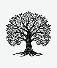 Obraz premium A silhouette Ghost tree