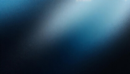 Obraz premium dark minimalistic gradient black and blue background with copy space, abstract texture, banner