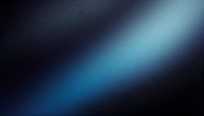 Obraz premium dark minimalistic gradient black and blue background with copy space, abstract texture, banner