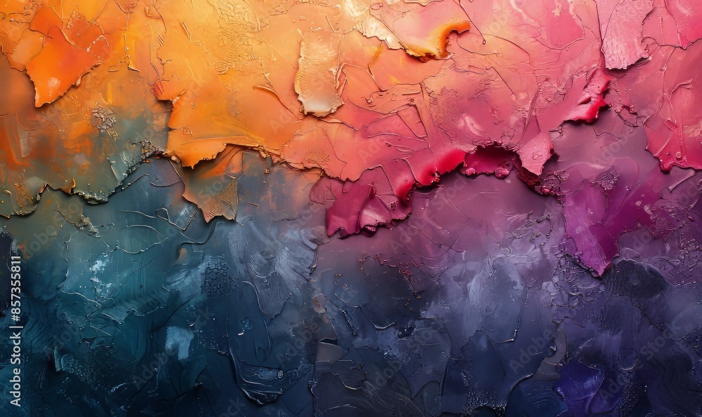 Poster abstract colorful background with textured elements