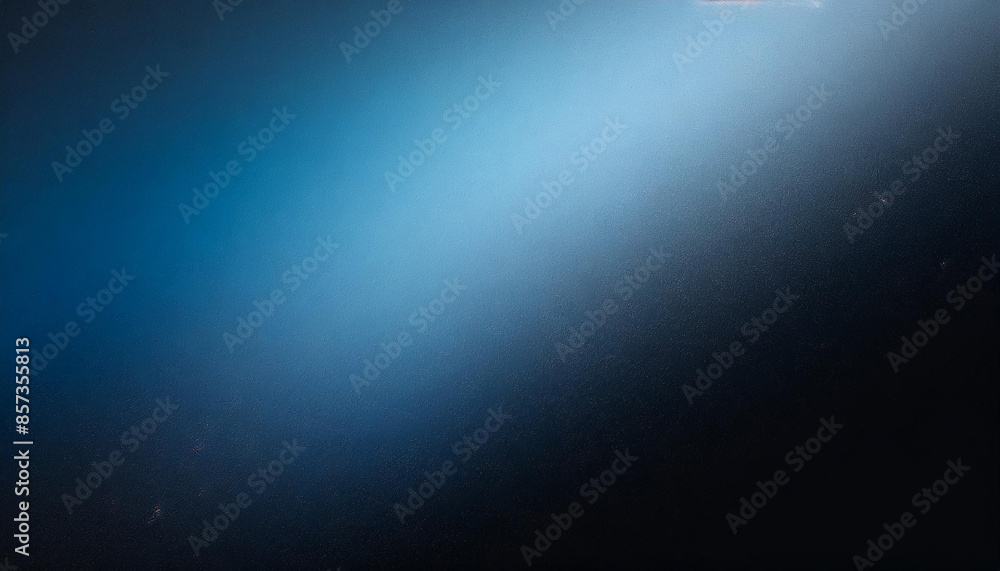 Aufkleber dark minimalistic gradient black and blue background with copy space, abstract texture, banner