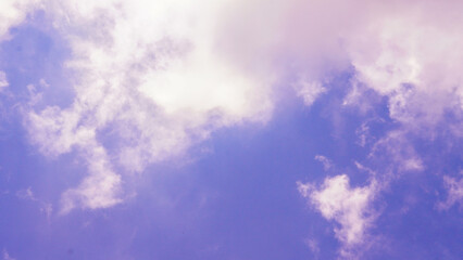 view of beautiful blue sky with clouds
