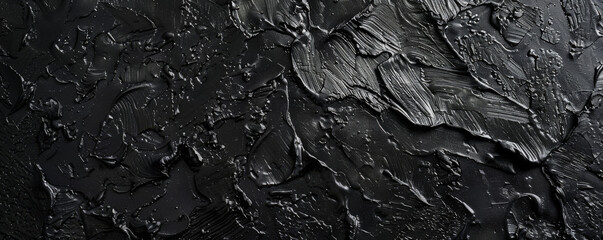 Fototapeta premium Black synthetic thin matte plastic polyurethane texture for background.