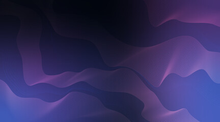 Dark purple gradient graphic background with geometric waves pattern