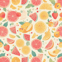 Fruit Seamless Patterns