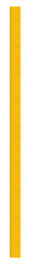 Vertical medium length iron beam painted with yellow paint - on isolated transparent background.