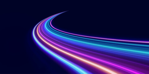 Abstract speed line background. Dynamic motion speed of light. Technology velocity movement pattern for banner or poster design. Vector EPS10.