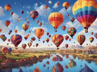 hot air balloons
