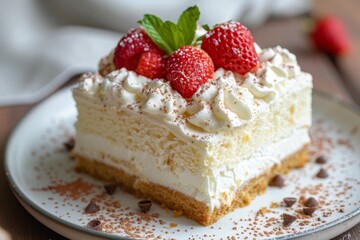 New Tres Leches cake served