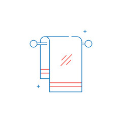 Bathroom Towel Vector Icon Design
