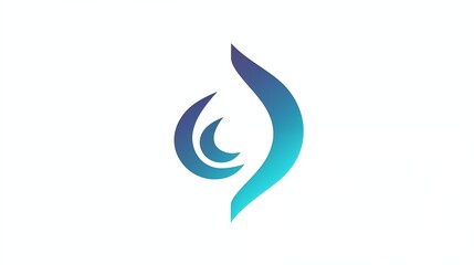 Obraz premium Fluid and Elegant Gradient Wave Logo Design