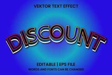 editable discount effect text