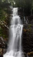 Beautiful water falls with Milkey effect of beauty waters  at  Valanjanganam water falls, kerla