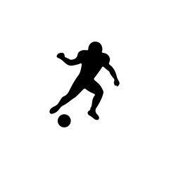 Obraz premium Set of Soccer Players Silhouettes vector