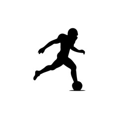 Set of Soccer Players Silhouettes vector