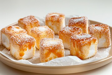 Elegant Caramel-Coated Marshmallows with Sea Salt
