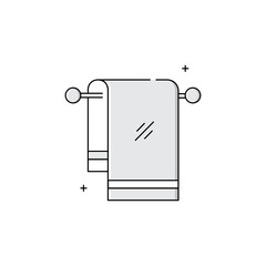 Bathroom Towel Vector Icon Design
