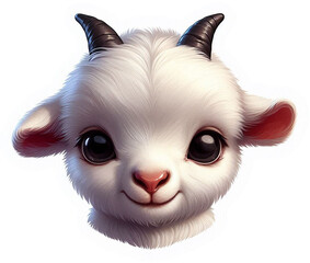 Obraz premium Ziege Sticker png