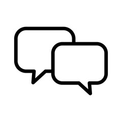 Naklejka premium Chat icon. Talk bubble speech icon. Dialogue balloon icon.
