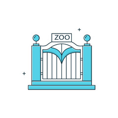 Zoo, Zological Park Vector Icon Design