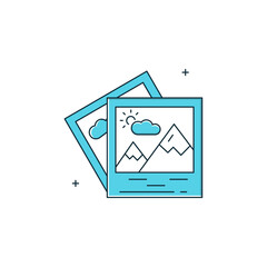 Photo Album, Image Gallery Vector Icon Design