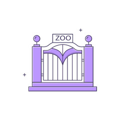 Zoo, Zological Park Vector Icon Design
