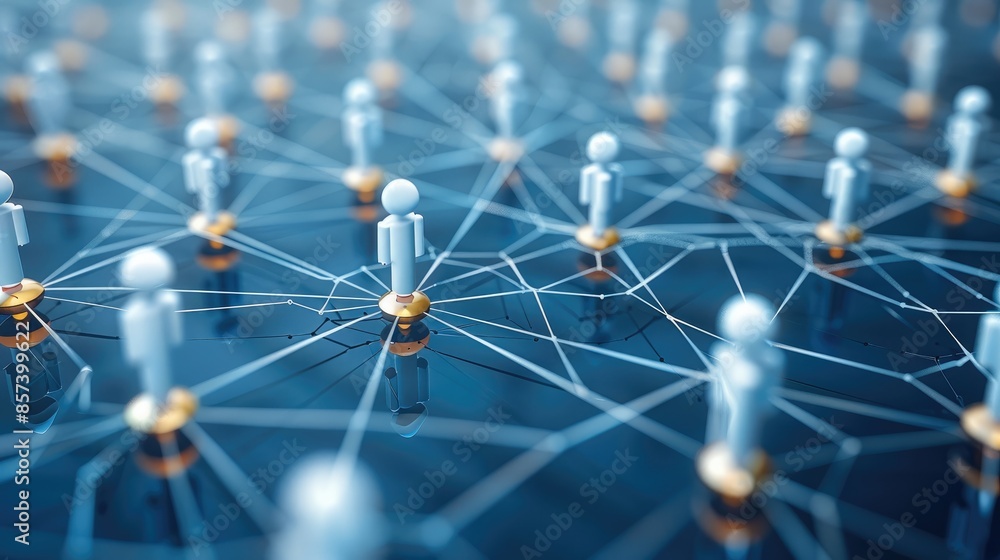 Poster networking communication, organized communication system between company workers. decentralized netw