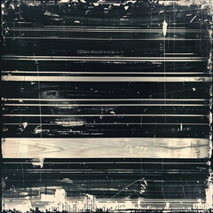 vintage horizontal scanlines with vignette border retro cctv or vhs video white noise or signal error background texture overlay grungy distressed dystopiacore horror film backdrop