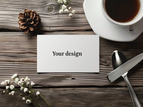 Clean and Simple Blank Name Tag Mockup for Your Custom Design Concept