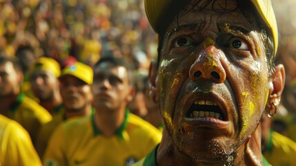 Brazil's worried supporters, the soccer championship