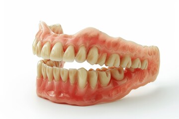 Fototapeta premium Dentures Isolated on White Background